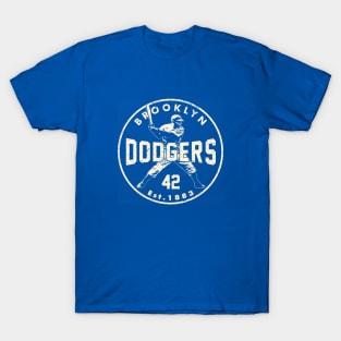 Jackie Robinson Dodgers 2 by Buck Tee T-Shirt